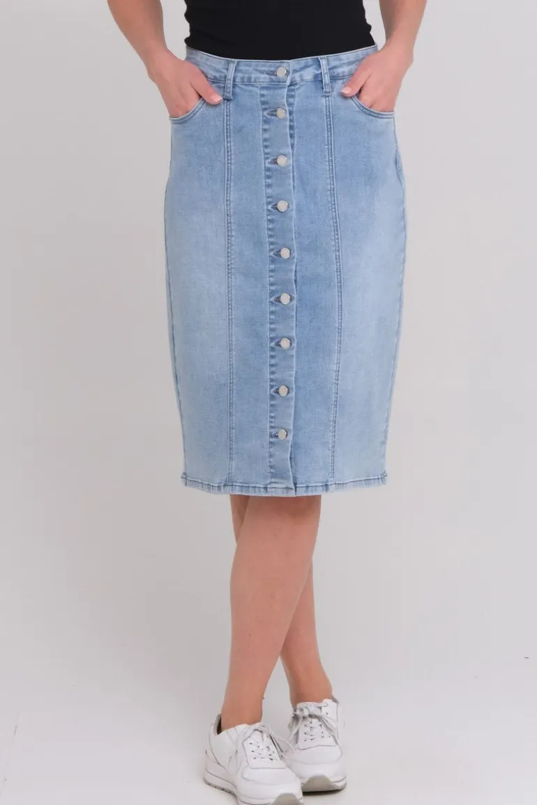 Iben denim skjørt