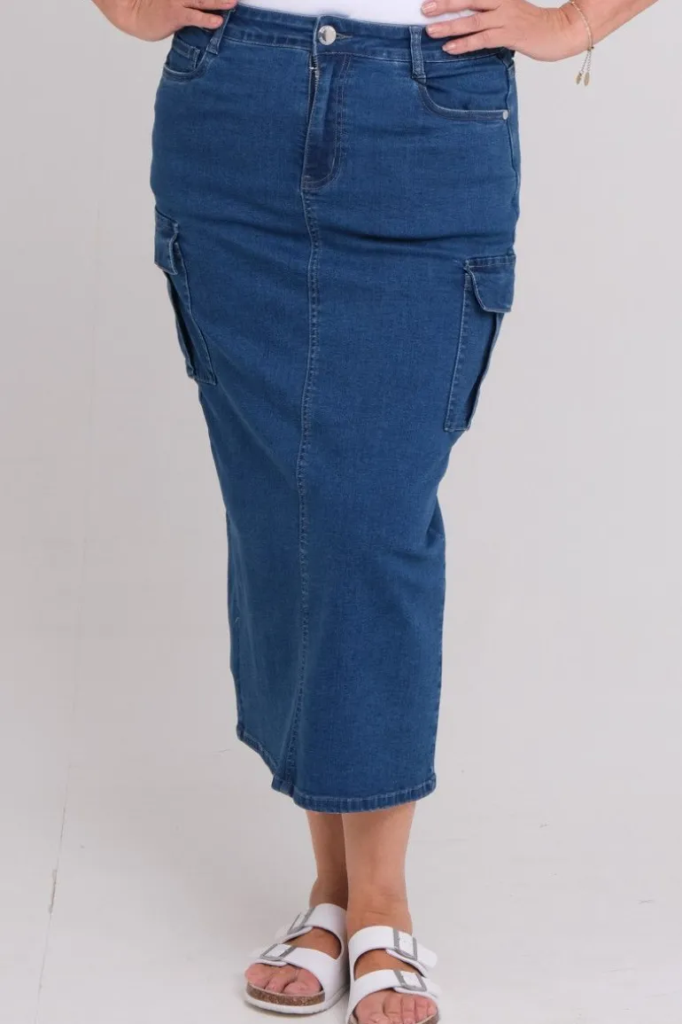 Ingerlise denim skjørt