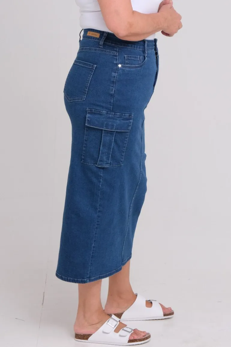 Ingerlise denim skjørt