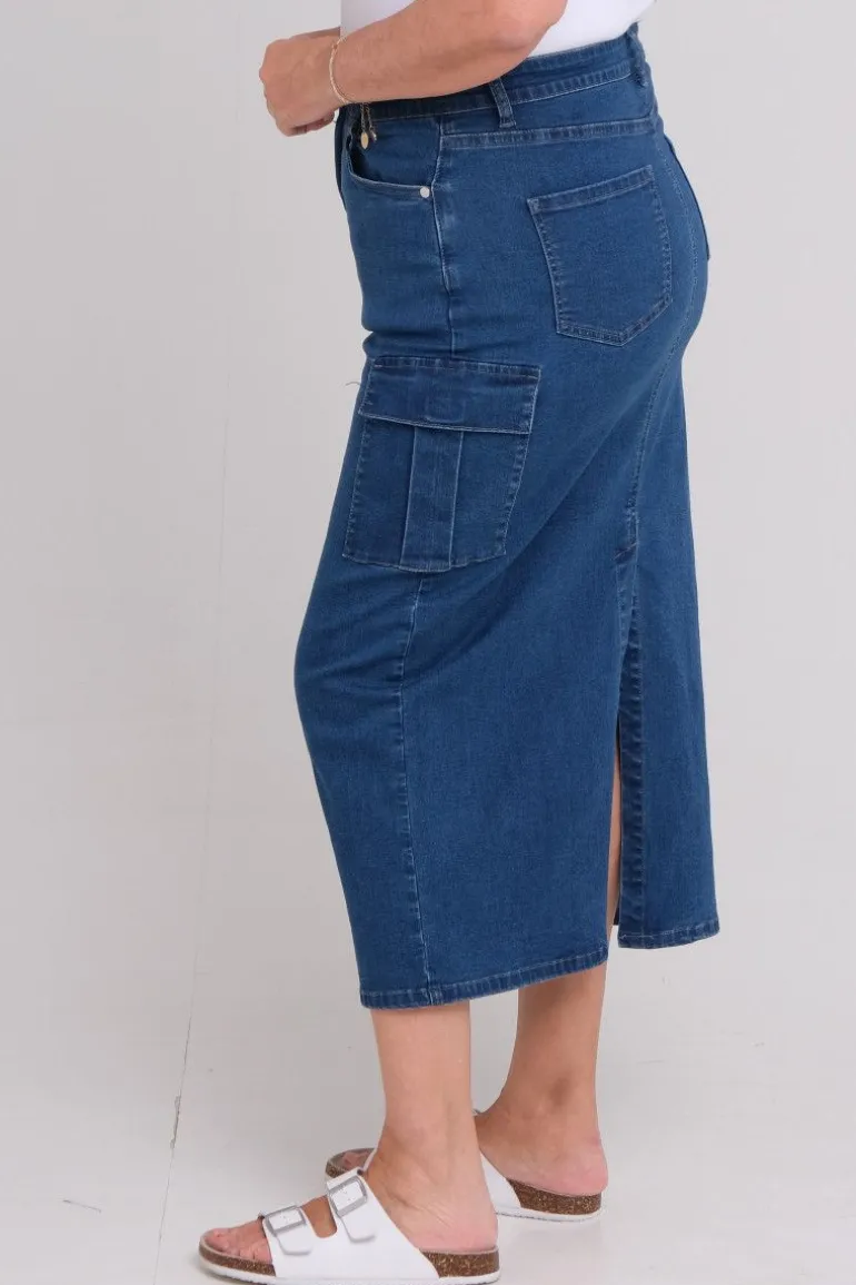 Ingerlise denim skjørt