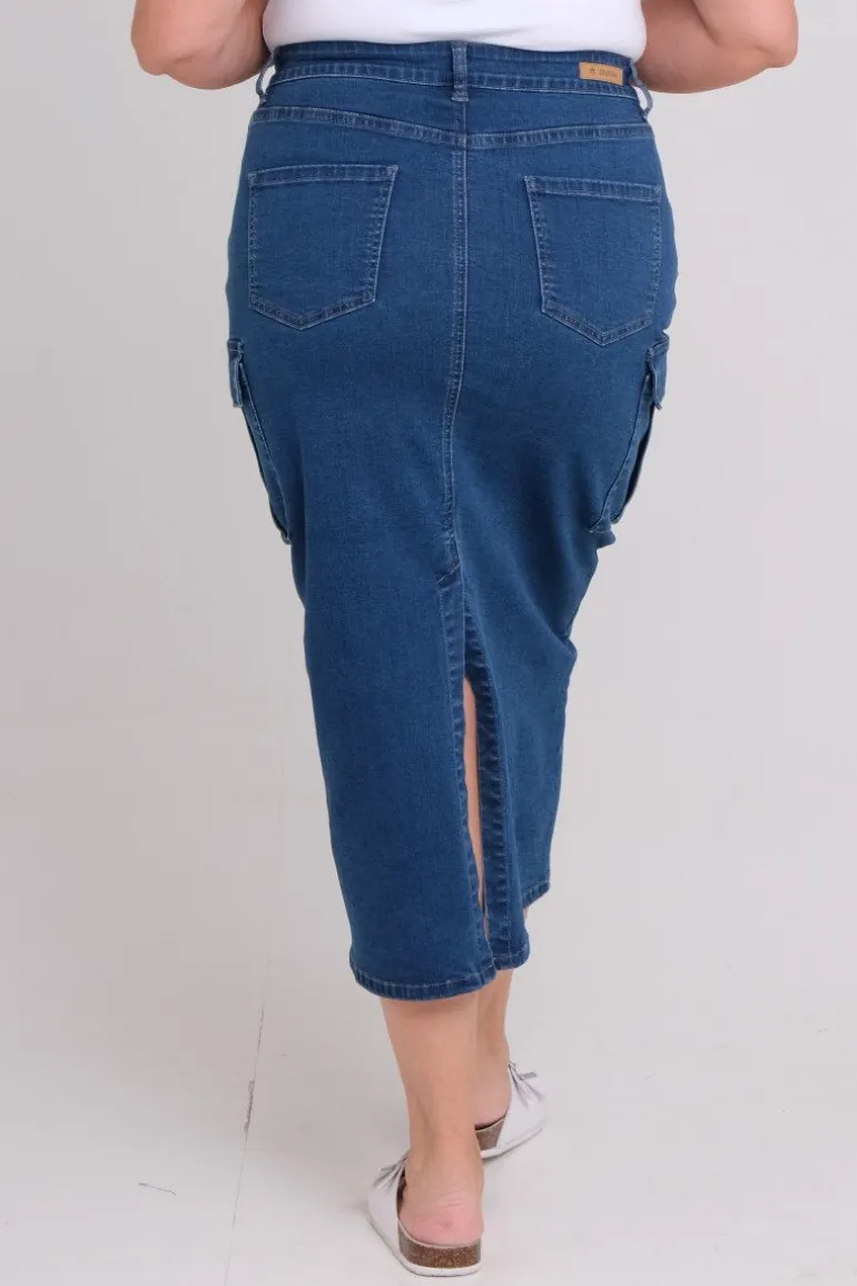 Ingerlise denim skjørt