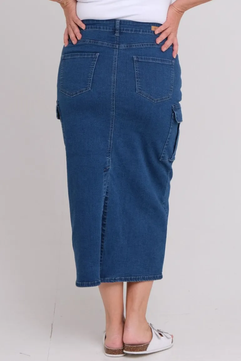 Ingerlise denim skjørt