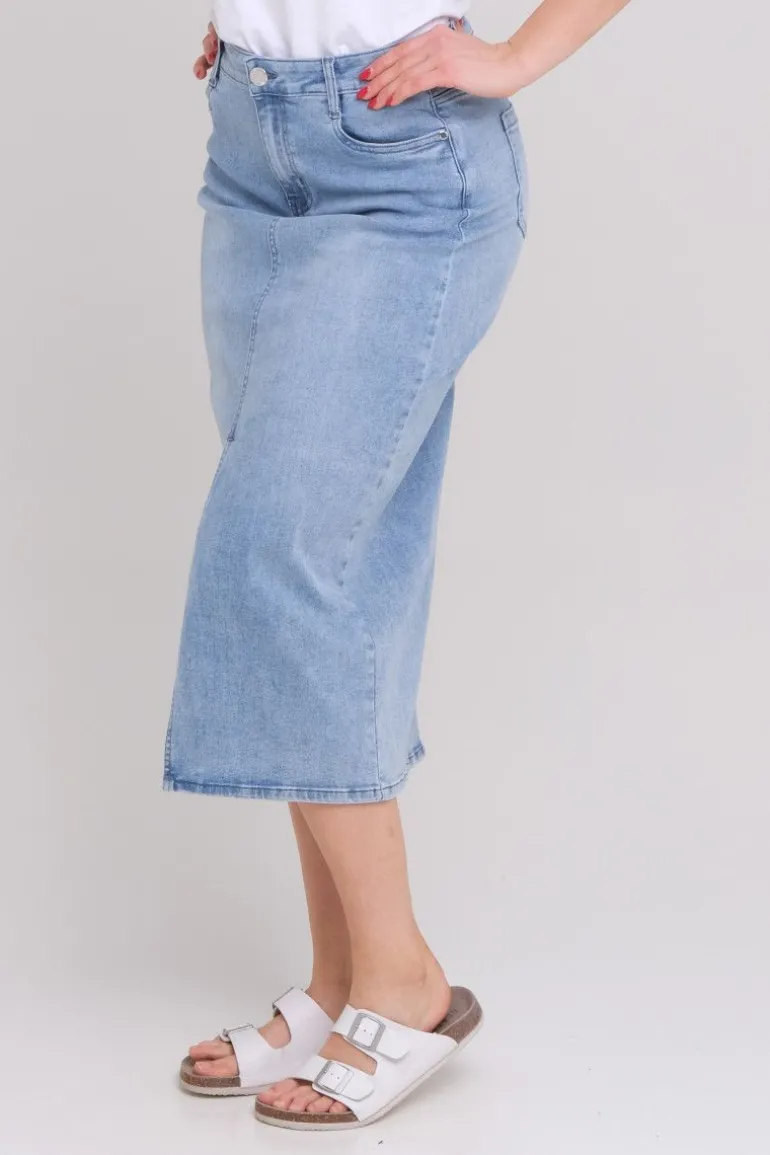 Irina denim skjørt