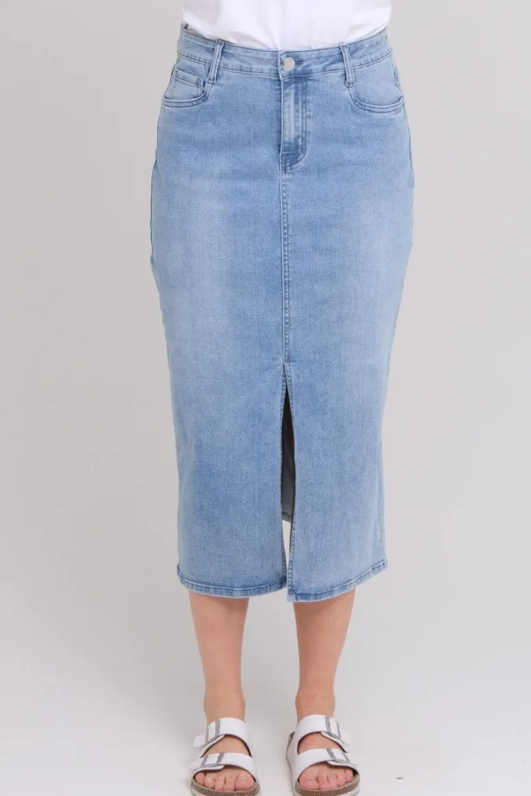 Irina denim skjørt