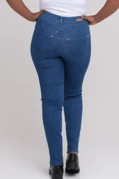 Siri jeans med glidelåser